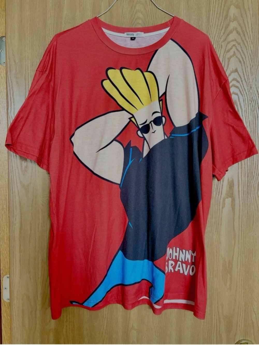 Johnny Bravo Rare Variant All Over Print T-Shirt XXL Cartoon Network Official